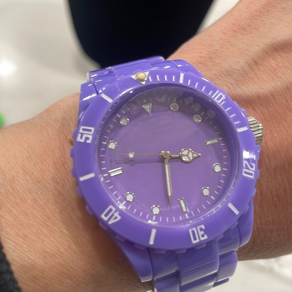 Purple watch from Japan movement